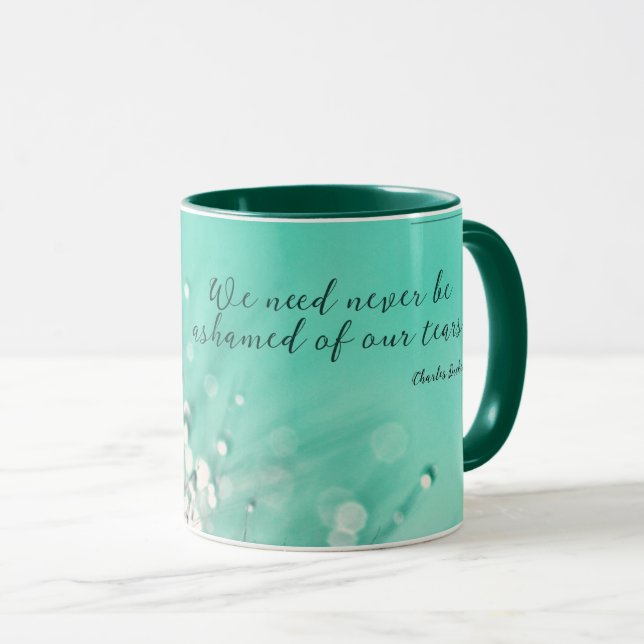 Tasse Honteux de nos larmes par Charles Dickens (Devant droit)