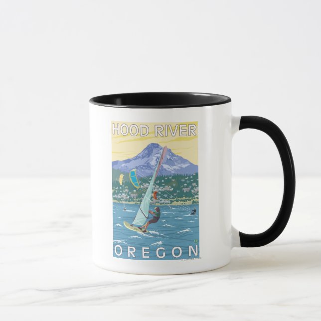 Tasse Hood River, ORWind Surfers & Kite Boarders (Droite)