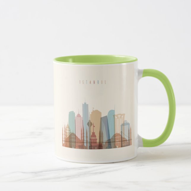 Tasse Horizon de ville d'Istanbul, Turquie | (Droite)
