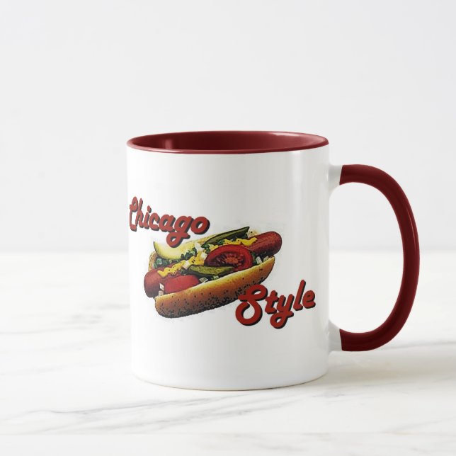 Tasse Hot dog de style de Chicago (Droite)
