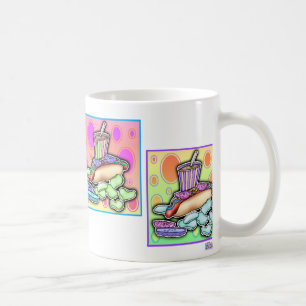Tasse - Hot Dog Pop Art avec frites et boisson