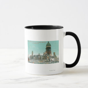 Tasse Hôtel de ville en ruines après 1906 incendie