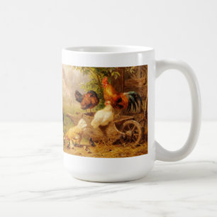 Tasse-Hühner, Hähne, Küken Kaffeetasse