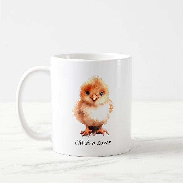 Tasse Hühner-Lover- - Tasse für Niedliche Hühner (Links)
