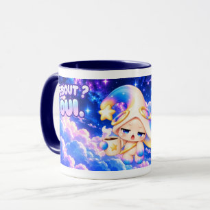 Tasse Humor "Aufstehen? Ja" - Harte Morgen