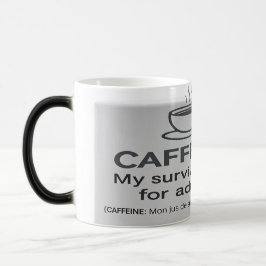 Tasse Humor für Erwachsene - KAFFEIN: Mein Überleb