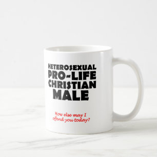 Tasse Humoristique Chrétien Pro-vie Masculin Offen