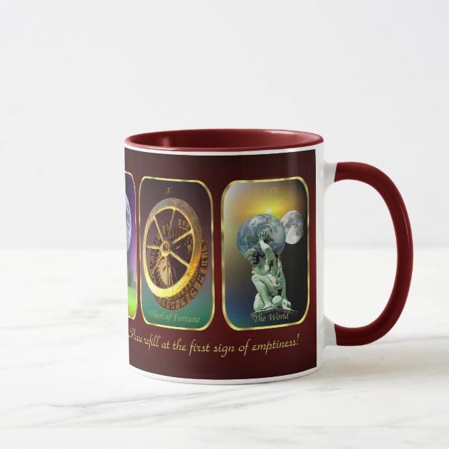 Tasse humoristique de cartes de tarot (Droite)