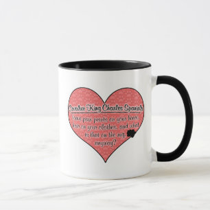Tasse Humour cavalier de chien d'empreintes de pattes