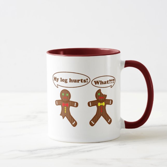 Tasse Humour de pain d'épice de Noël (Droite)