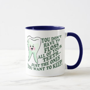 Tasse Humour d'hygiéniste dentaire de dentiste
