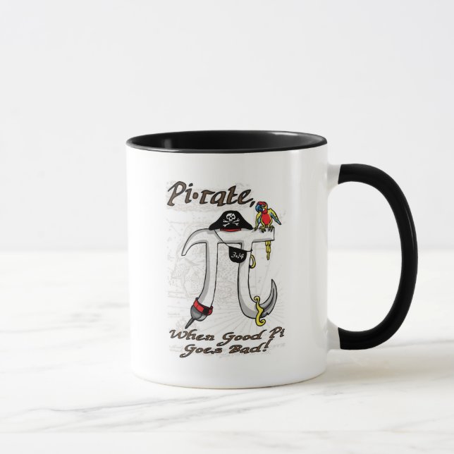 Tasse Humour drôle de jour du taux pi de pi (Droite)
