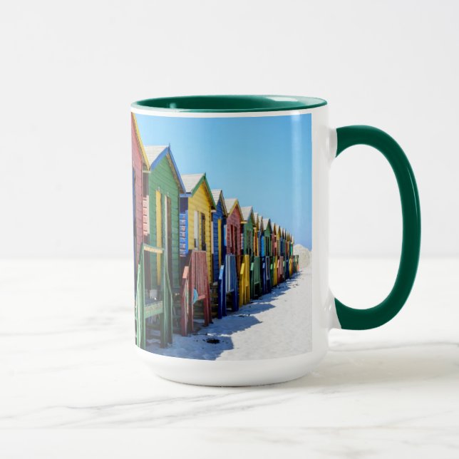 Tasse Huttes colorées de plage (Droite)