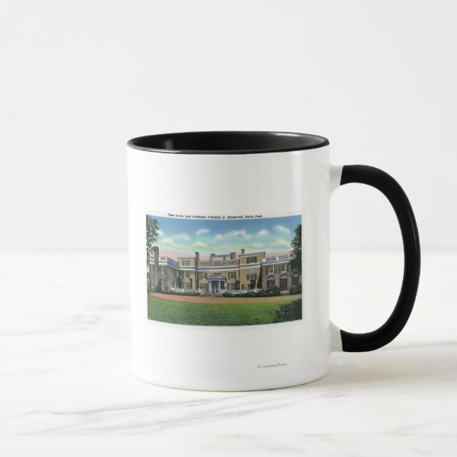 Tasse Hyde Park Vue du manoir du président FDR (Droite)