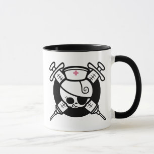 Tasse Hypos de pirate et de croix d'infirmière