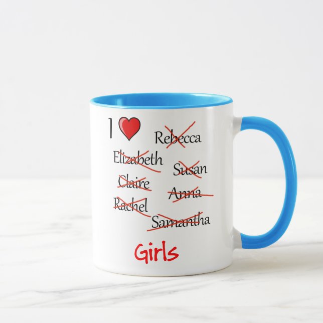 Tasse 'I ♥ Girls' (Droite)