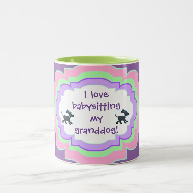 Tasse - i-Liebe, die mein granddog babysitting ist (Mittel)