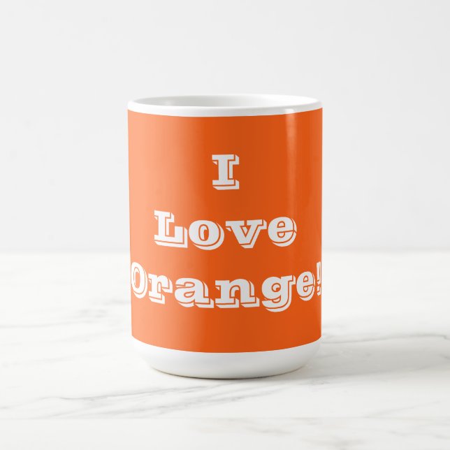 Tasse I Liebe Orange (Mittel)
