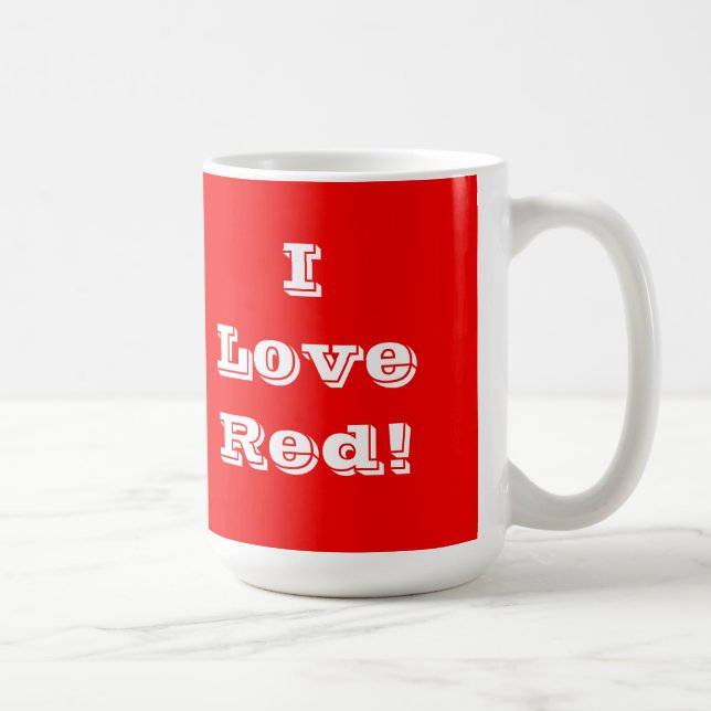 Tasse I Liebe Rot (Rechts)
