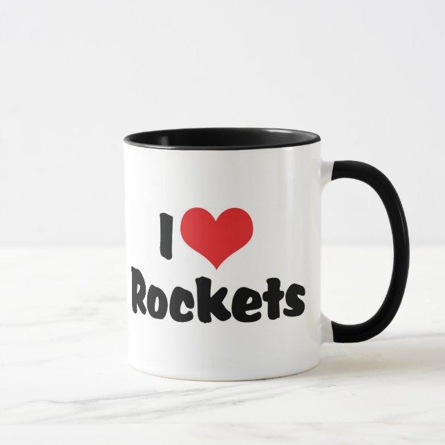Tasse I Love Heart Rockets - Exploration spatiale (Droite)