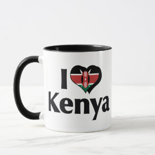 Tasse I Love Kenya Flag