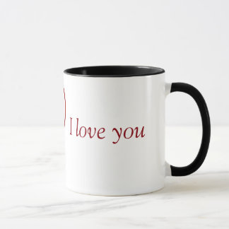 Tasse I love you tango effiloche