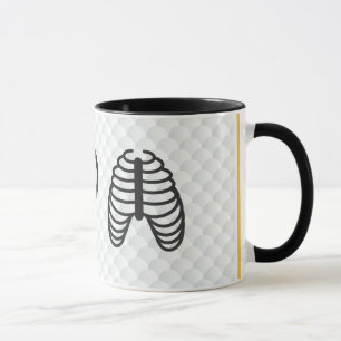 Tasse I os de nervure de coeur