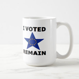 Tasse Ich habe abgestimmt bleibt