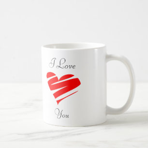 Tasse. Ich habe dich Liebe. Kaffeetasse
