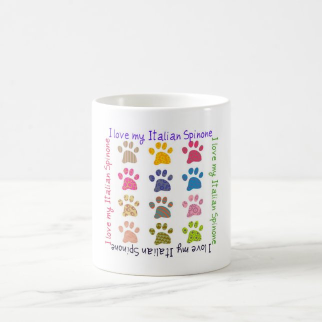Tasse - "ich Liebe mein italienisches Spinone". (Mittel)