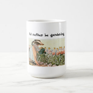 Tasse 'Ich würde lieber gärtnern'