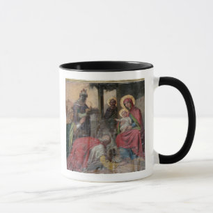 Tasse icongraphie orthodoxe serbe à l'église de Valjev