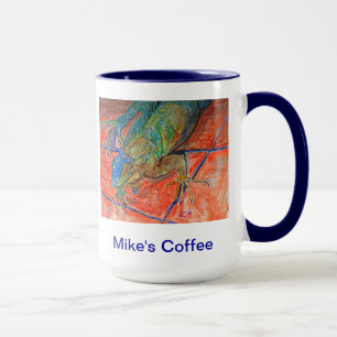 Tasse Iguane observé par rouge