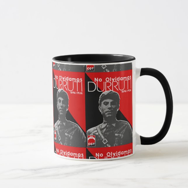 Tasse Il effiloche affiche Durruti (Droite)