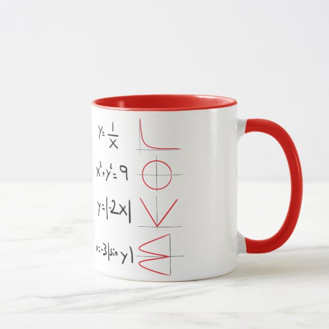 Tasse Il effiloche une équation love (Droite)