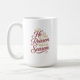 Tasse Il est la raison de la saison - Recto-verso