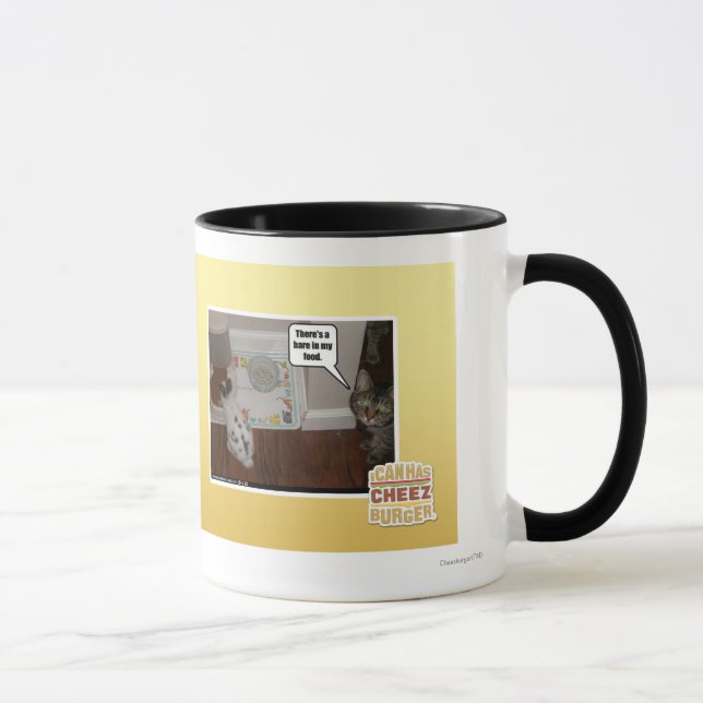 Tasse Il y a des lièvres en ma nourriture (Droite)