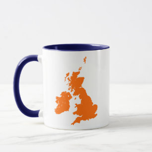 Tasse Îles britanniques - Orange
