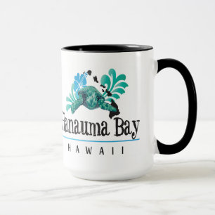 Tasse Îles d'Hawaï, tortue et fleur de ketmie