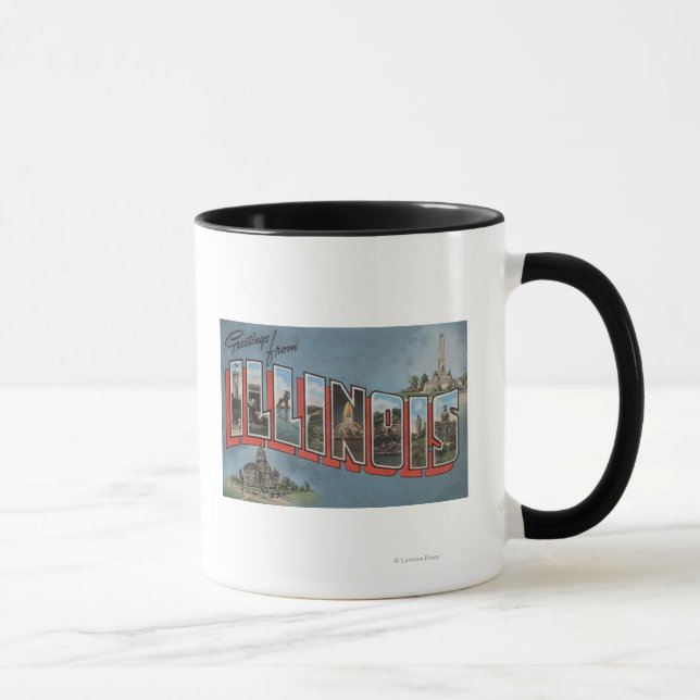 Tasse IllinoisGrandes lettres ScènesIllinois (Droite)