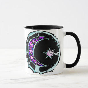 Tasse Illustration de la lune et de l'étoile du croissan