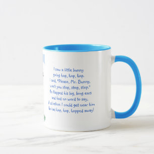 Tasse Illustration de Rime-Lapin de lapin de Pâques