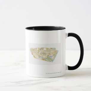 Tasse Illustration des pyramides de Gizeh