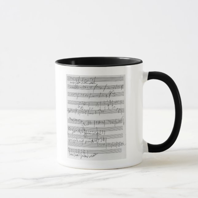 Tasse Illustration musicale manuscrite (Droite)