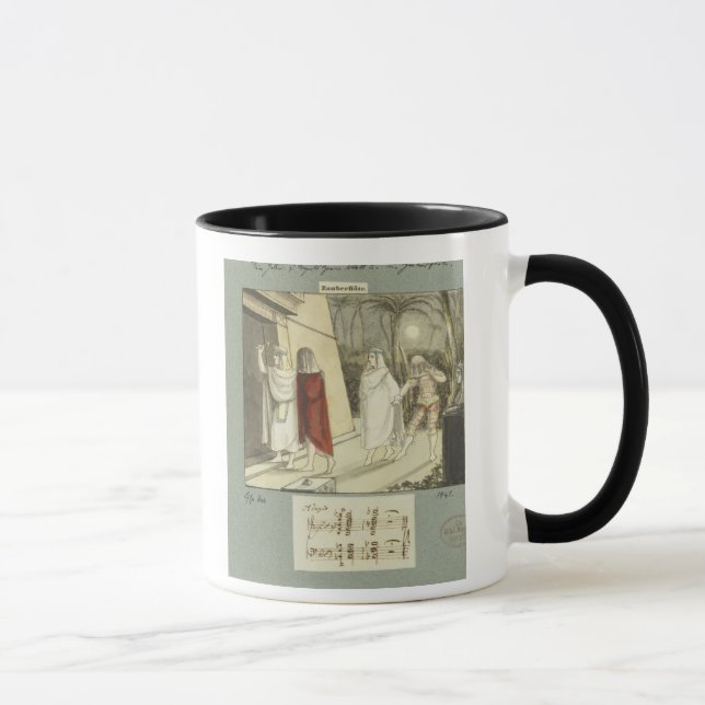 Tasse Illustration pour la cannelure magique de Mozart (Droite)
