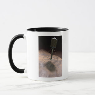 Tasse Illustration réaliste de bactériophage