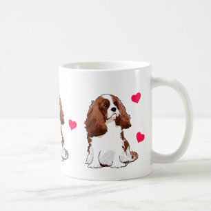 Tasse illustrée cavalière d'épagneul du Roi