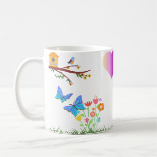 Tasse im Frühjahr