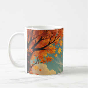 Tasse im Herbst