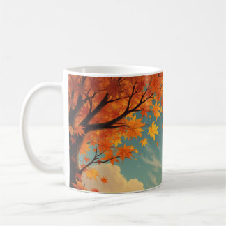 Tasse im Herbst